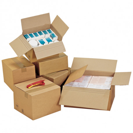 Boîte pour petit colis E-Commerce - 20 cartons - blanc