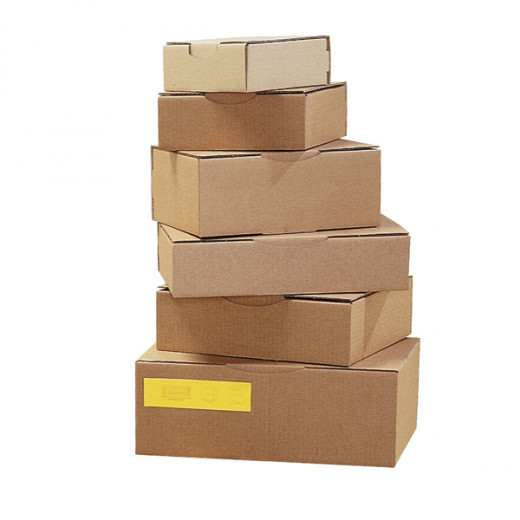 120 X 70 X 40 Mm Petite Cannelure 10 Boites Postales à tirettes marrons 