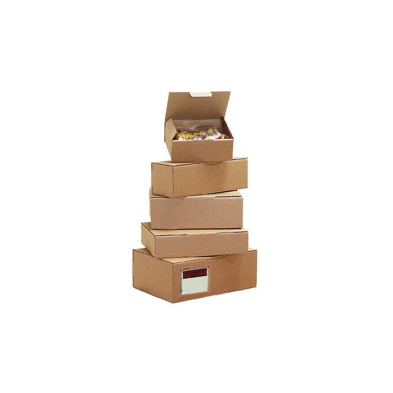 Caisse Carton Simple Cannelure – Dimensions 300x200x100 Mm, Lot De 100, Neuf