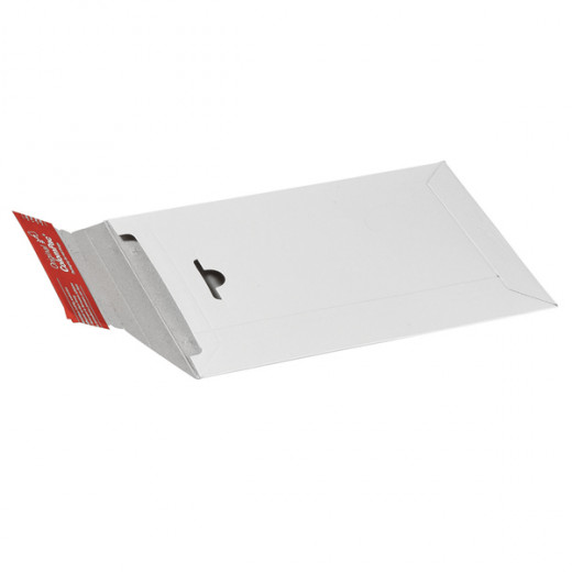 COLOMPAC Pochette d'expédition en carton blanc A4+, format 245 x 345 mm,  hauteur jusque 3 cm
