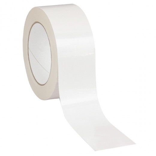 Ruban adhésif PVC Solvant Blanc - 48 mm x 100 m x 33µ