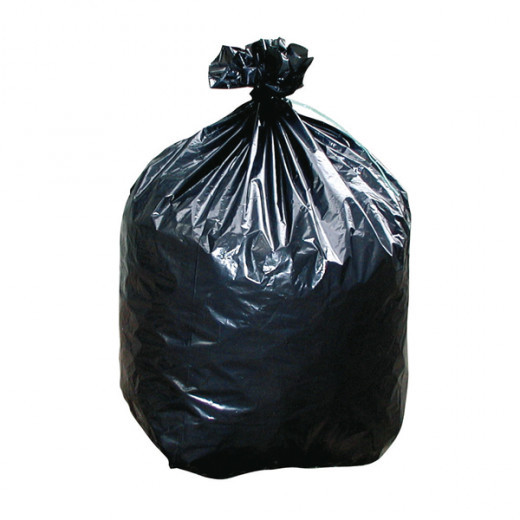 Sacs poubelle plastique noir 45 microns 130 litres