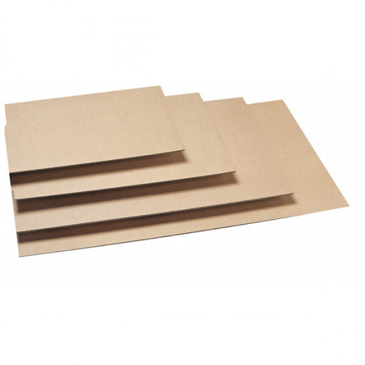 Pochette carton micro-cannelé rigide blanche à fermeture adhésive