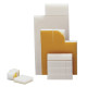 Plots mousse  adhésif permanent 100 mm x 100 mm x 50 mm - 26 kg/m3