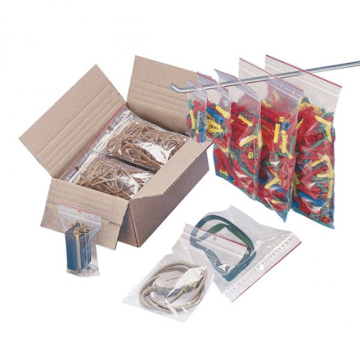 Sachet plastique MINIGRIP neutre 60 mm x 80 mm - 60µ