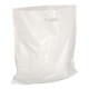 Sac plastique blanc poignée découpée 500 x 50 x 500 mm