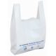 Sac plastique à bretelles blanc Colis de 1000 - 260 x 450 + 120 mm - 50µ