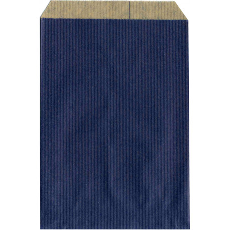 Sachet kraft bleu 16 x 8 x 27 cm