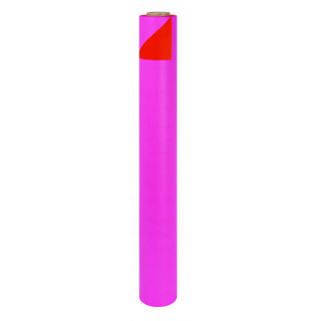 Papier cadeau kraft duo rouge/fushia 70 cm x 50 m