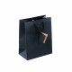 Sac luxe noir intense 25 x 13 x 33 cm - lot de 10 sacs