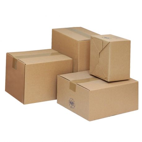 Caisse carton d'expédition vert 478x303x151