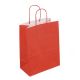 Sac kraft rouge poignées torsadées 35 x 14 x 40 cm