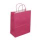 Sac kraft rose poignées torsadées 18 x 8 x 22 cm