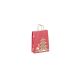 Sac de noel kraft rouge poignées torsadées 35 x 14 x 41 cm