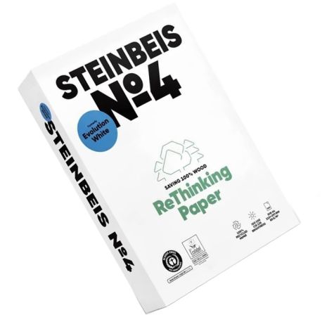 Ramette papier recyclé blanc 100% Steinbeis Evolution White 80g A4 - 210 x 297 mm