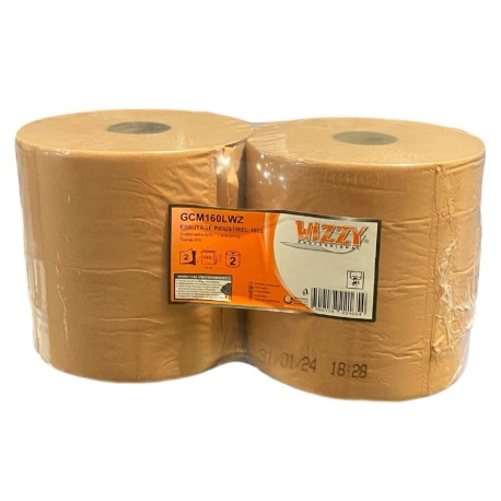 Bobine chamois ouate recyclée 1000 formats lisses - 24 x 30 cm