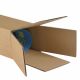 Tube Carton Carré 120x120x1200mm Simple Cannelure B