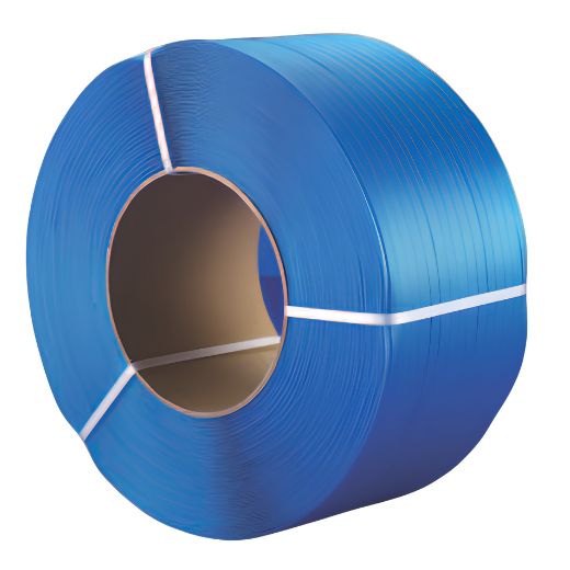 Bobine Feuillard PP 12x0,55mm Bleu Machine Mandrin ø280mm 2500ML