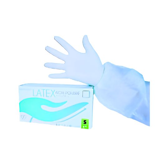 Boite de 100 Gants Latex Taille L Non-Poudrés