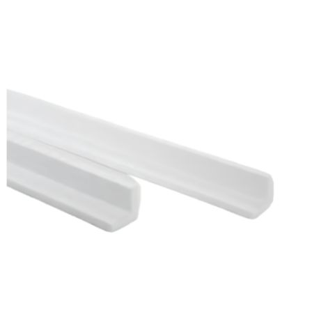 Cornière Polystyrène 70x70x1200mm Blanc