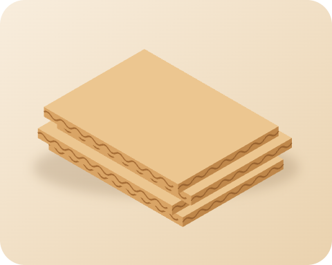 Plaques carton ondulé découpées sur mesure